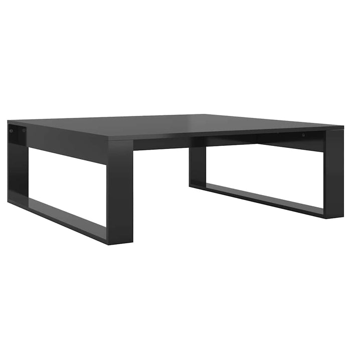 Măsuță de cafea negru extralucios 100x100x35 cm lemn prelucrat WALTI