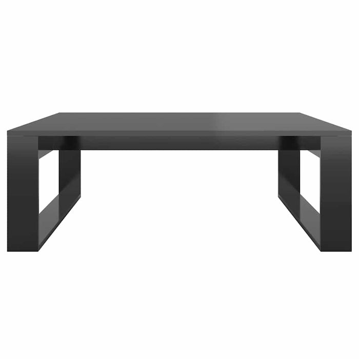 Măsuță de cafea negru extralucios 100x100x35 cm lemn prelucrat WALTI
