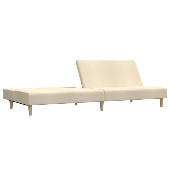 Canapea extensibilă cu 2 locuri, crem, textil WALTI