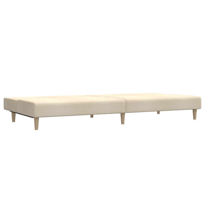 Canapea extensibilă cu 2 locuri, crem, textil WALTI