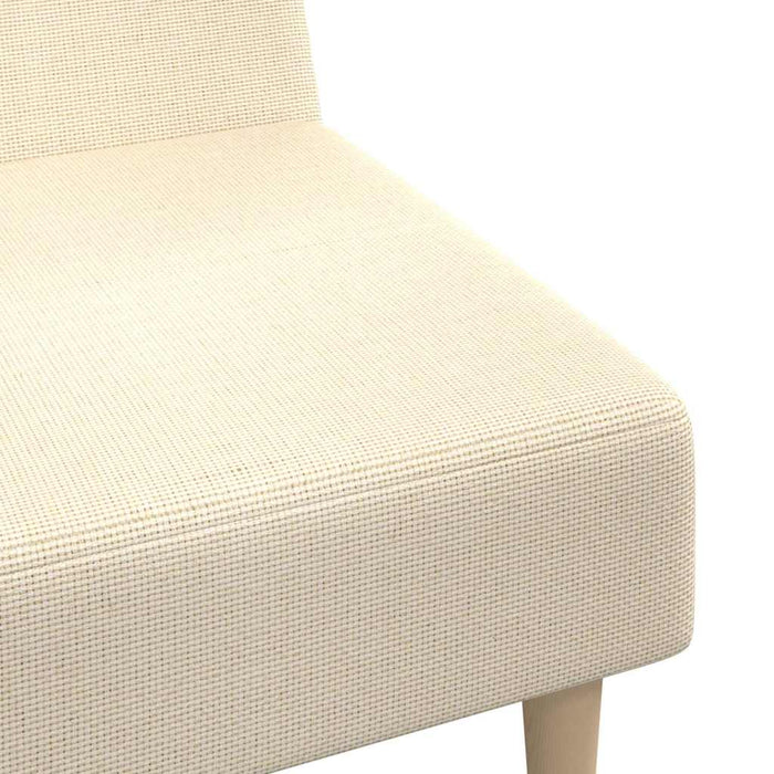 Canapea extensibilă cu 2 locuri, crem, textil WALTI