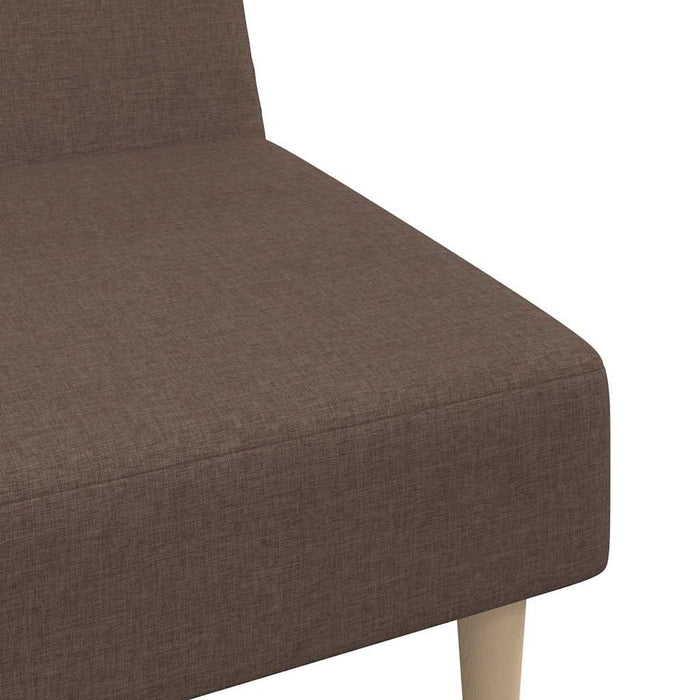 Canapea extensibilă cu 2 locuri, gri taupe, textil WALTI