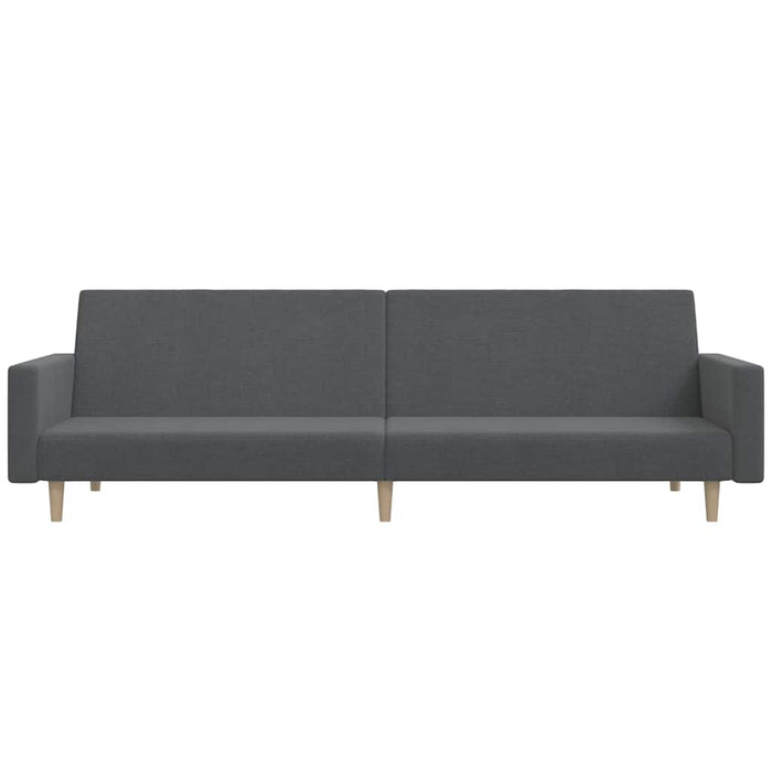 Canapea extensibilă cu 2 locuri, gri deschis, textil WALTI
