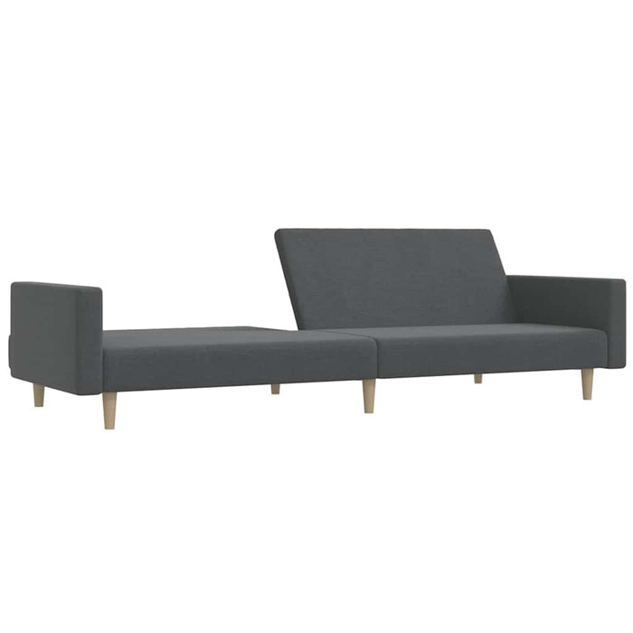 Canapea extensibilă cu 2 locuri, gri deschis, textil WALTI