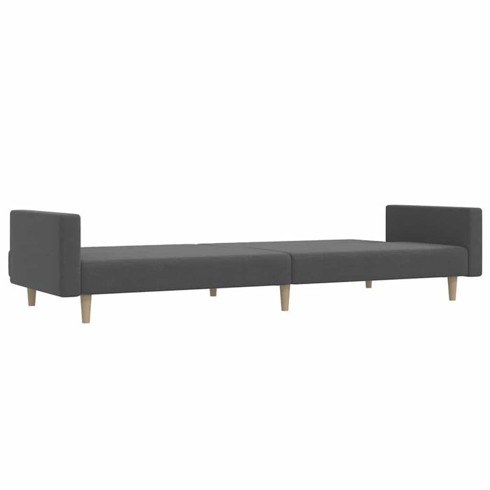 Canapea extensibilă cu 2 locuri, gri deschis, textil WALTI