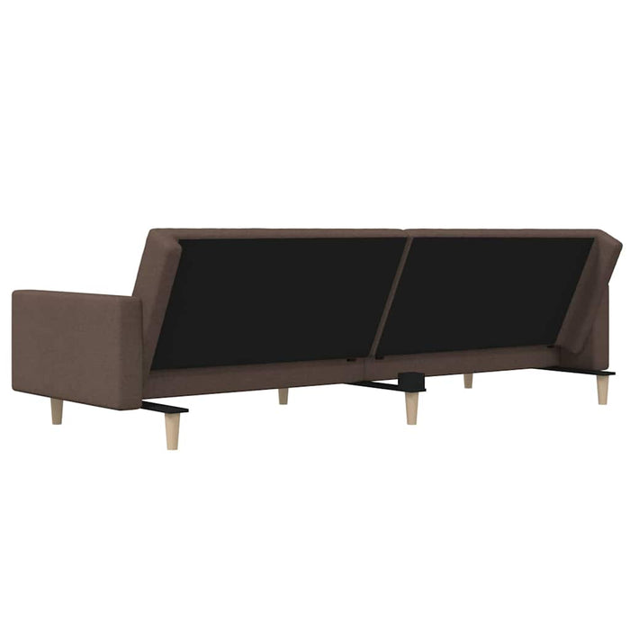 Canapea extensibilă cu 2 locuri, gri taupe, textil WALTI