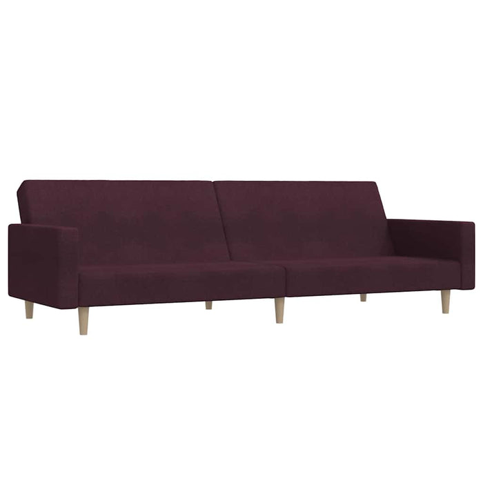 Canapea extensibilă cu 2 locuri, violet, textil WALTI