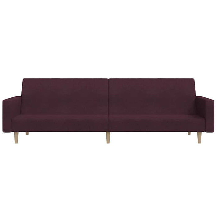 Canapea extensibilă cu 2 locuri, violet, textil WALTI