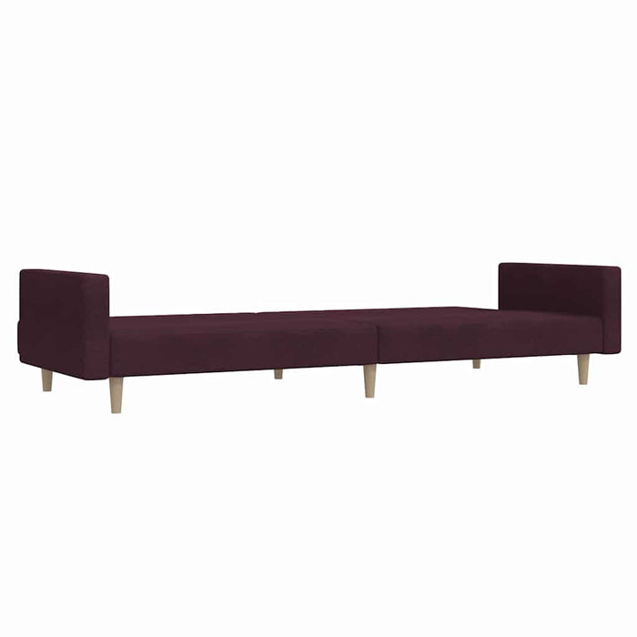 Canapea extensibilă cu 2 locuri, violet, textil WALTI