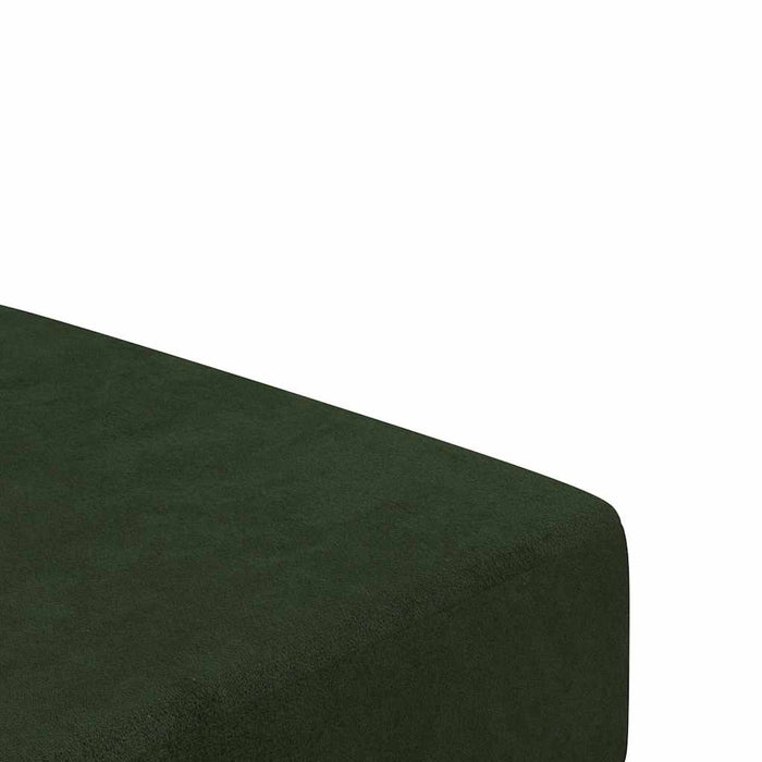 Canapea extensibilă cu 2 locuri, verde închis, catifea WALTI