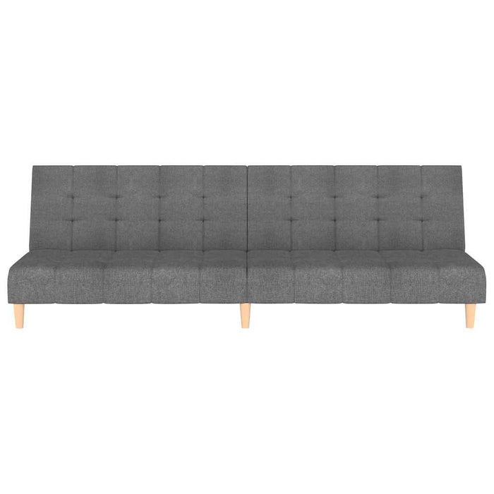 Canapea extensibilă cu 2 locuri, gri deschis, textil WALTI