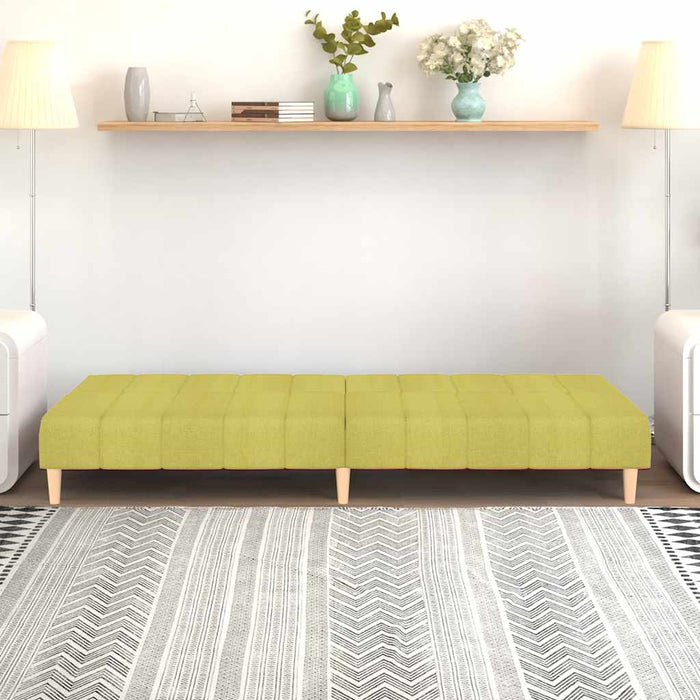 Canapea extensibilă cu 2 locuri, verde, textil WALTI