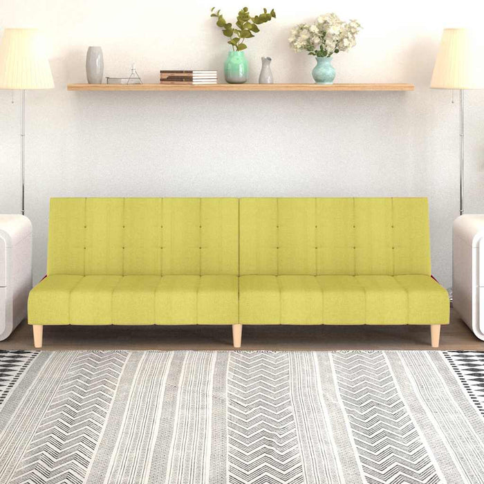 Canapea extensibilă cu 2 locuri, verde, textil WALTI