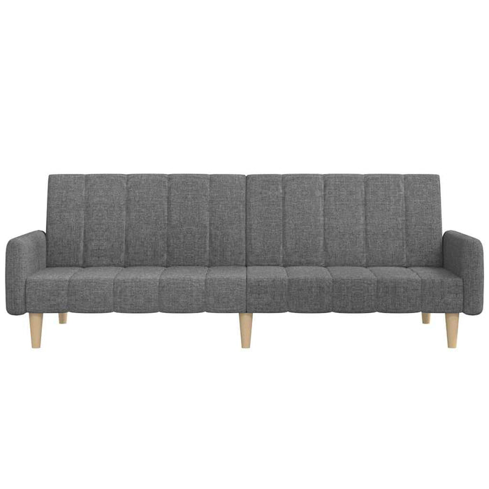 Canapea extensibilă cu 2 locuri, gri deschis, textil WALTI