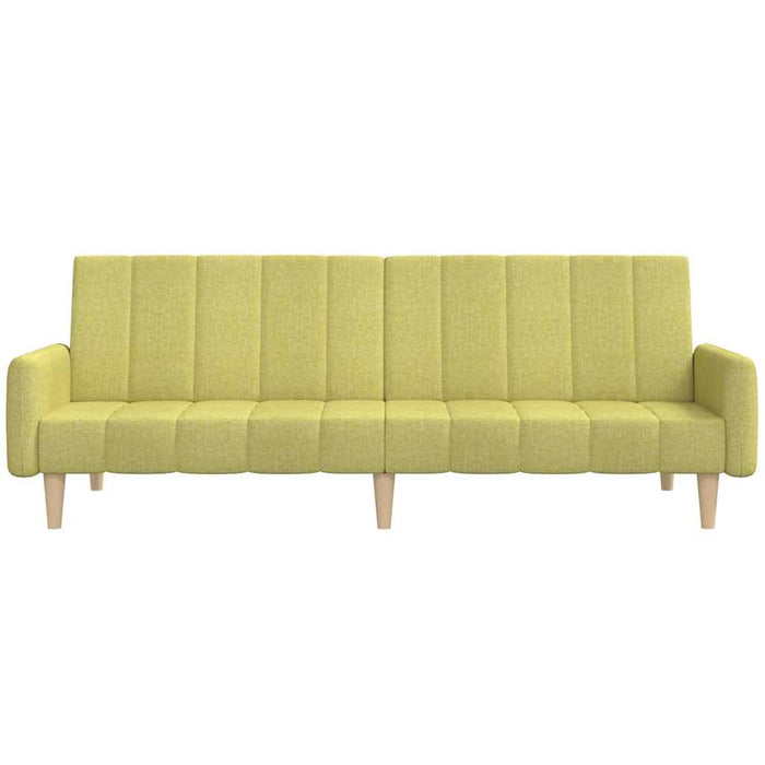 Canapea extensibilă cu 2 locuri, verde, material textil WALTI