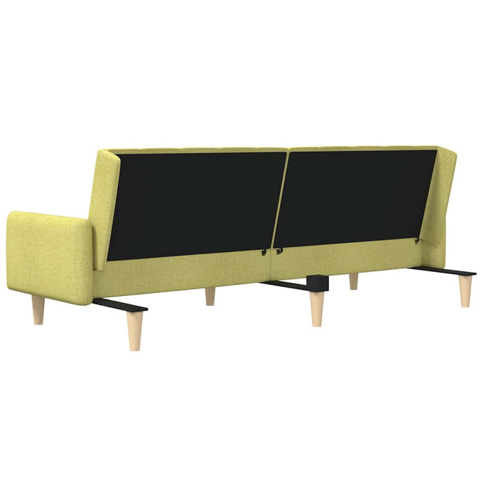 Canapea extensibilă cu 2 locuri, verde, material textil WALTI