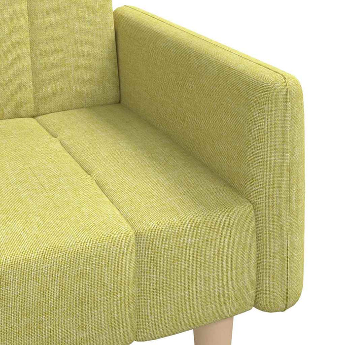 Canapea extensibilă cu 2 locuri, verde, material textil WALTI