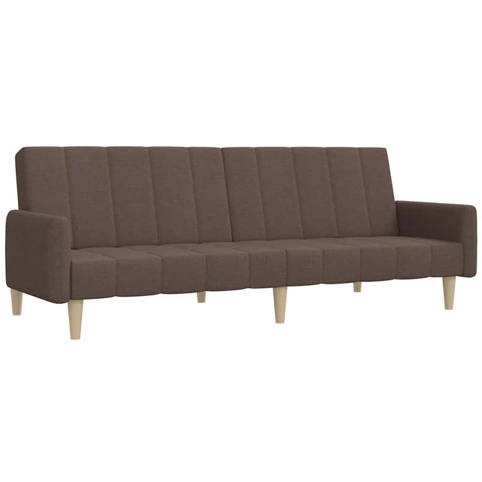 Canapea extensibilă cu 2 locuri, gri taupe, material textil WALTI