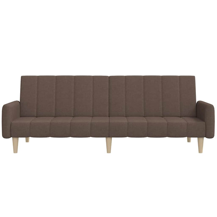 Canapea extensibilă cu 2 locuri, gri taupe, material textil WALTI