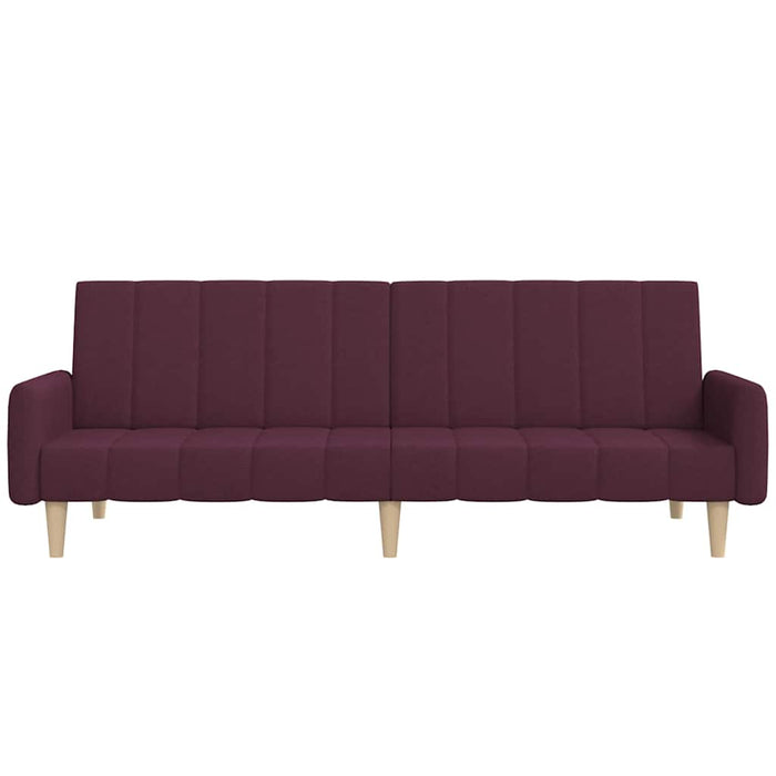 Canapea extensibilă cu 2 locuri, violet, material textil WALTI
