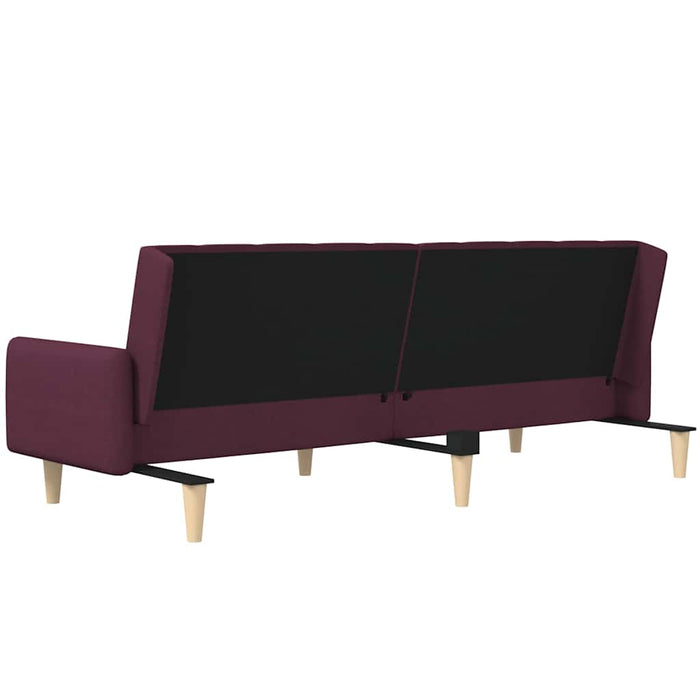 Canapea extensibilă cu 2 locuri, violet, material textil WALTI