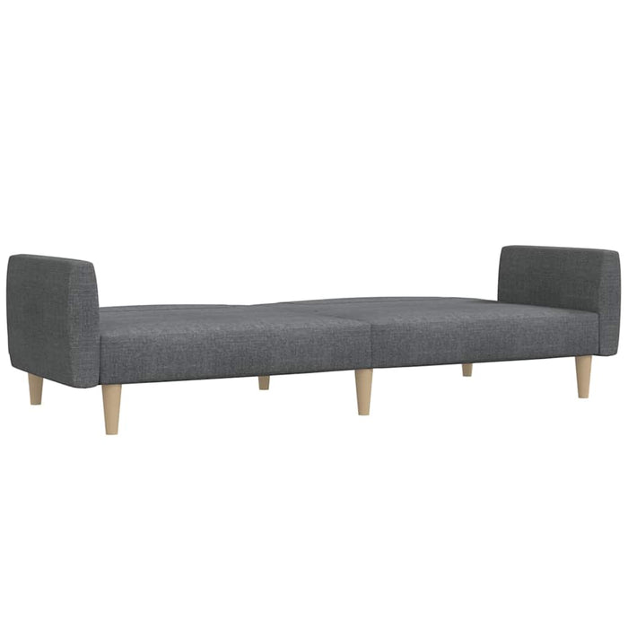 Canapea extensibilă cu 2 locuri, gri deschis, textil WALTI