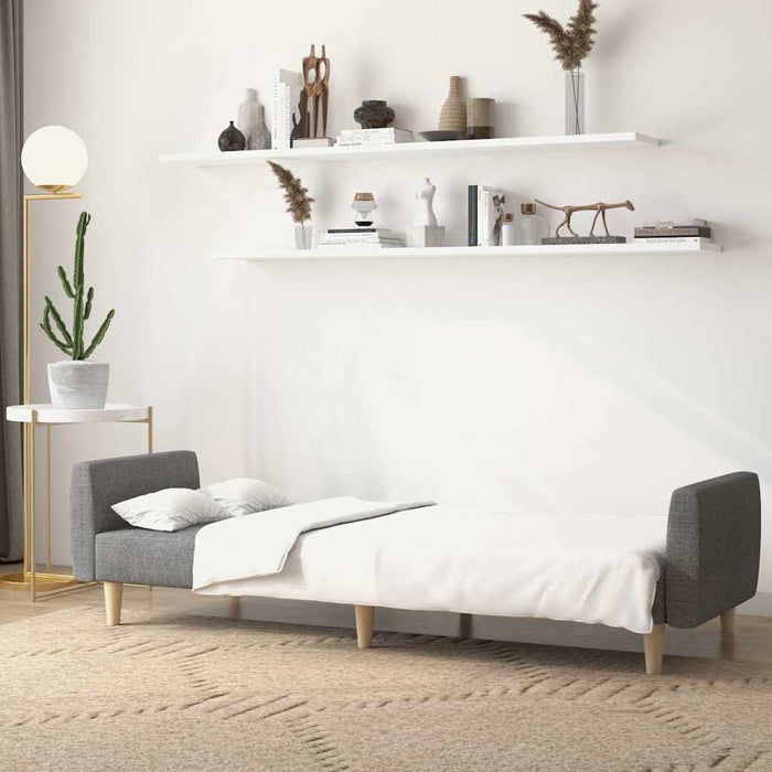 Canapea extensibilă cu 2 locuri, gri deschis, textil WALTI