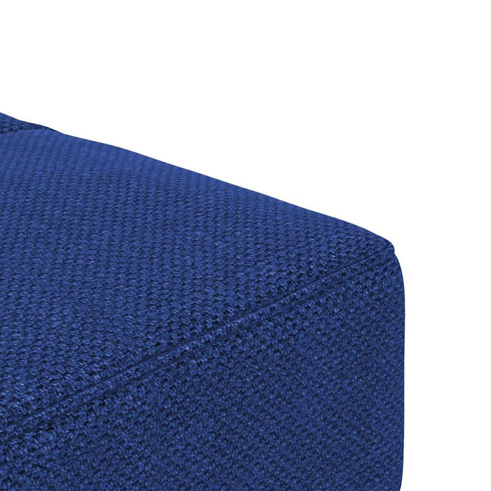 Canapea extensibilă cu 2 locuri, 2 perne, albastru, textil WALTI