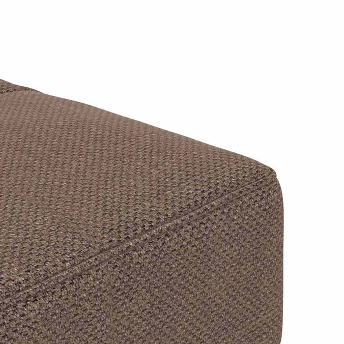 Canapea cu 2 locuri, cu 2 perne, gri taupe, material textil WALTI