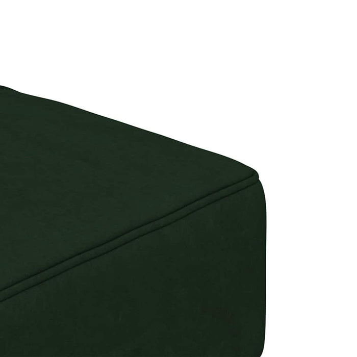 Canapea extensibilă cu 2 locuri, 2 perne, verde închis, catifea WALTI