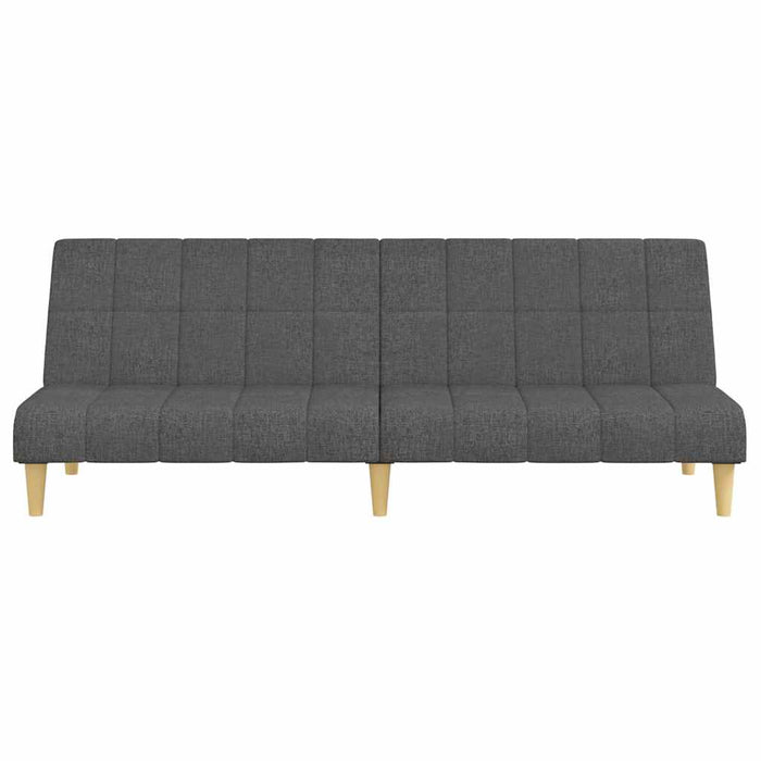 Canapea extensibilă cu 2 locuri, gri închis, textil WALTI