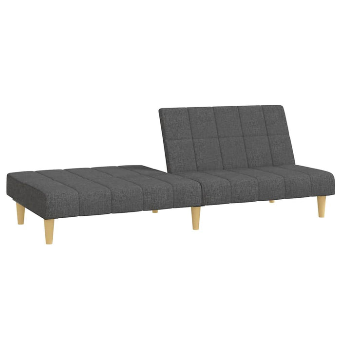 Canapea extensibilă cu 2 locuri, gri închis, textil WALTI