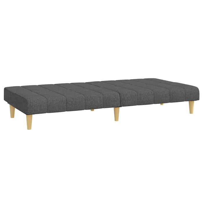 Canapea extensibilă cu 2 locuri, gri închis, textil WALTI