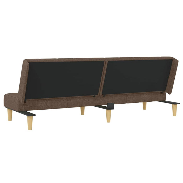 Canapea extensibilă cu 2 locuri, gri taupe, material textil WALTI