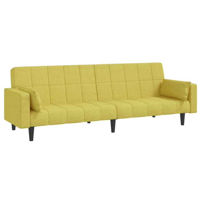 Canapea extensibilă cu 2 locuri, 2 perne, verde, textil WALTI