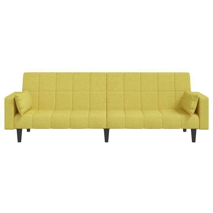 Canapea extensibilă cu 2 locuri, 2 perne, verde, textil WALTI