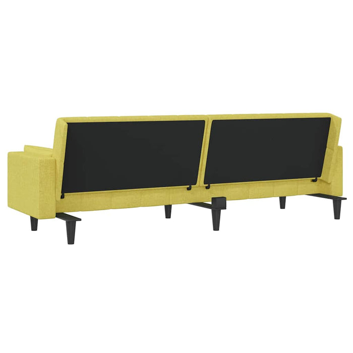 Canapea extensibilă cu 2 locuri, 2 perne, verde, textil WALTI