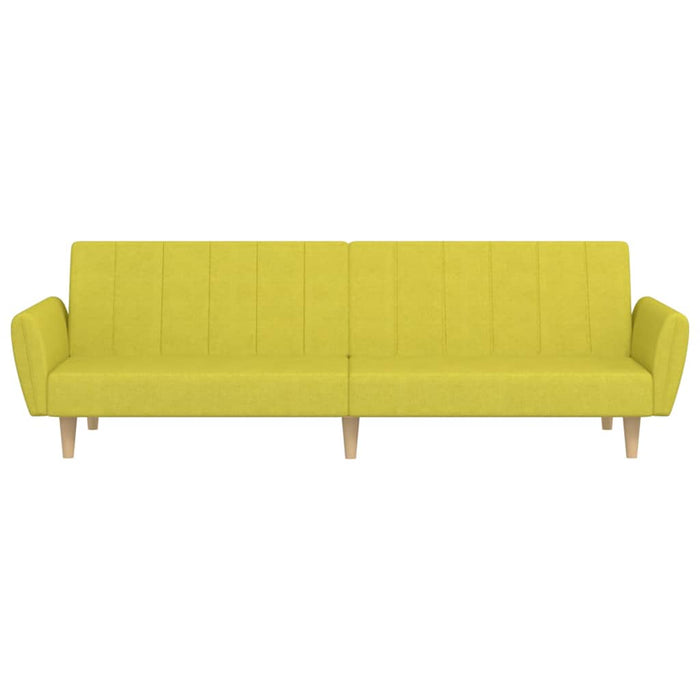 Canapea extensibilă cu 2 locuri, verde, textil WALTI