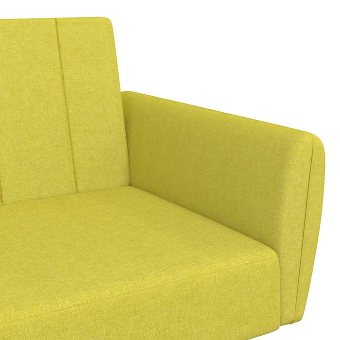 Canapea extensibilă cu 2 locuri, verde, textil WALTI