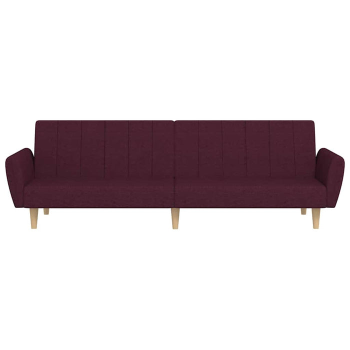 Canapea extensibilă cu 2 locuri, violet, textil WALTI