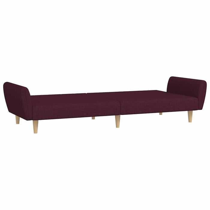 Canapea extensibilă cu 2 locuri, violet, textil WALTI