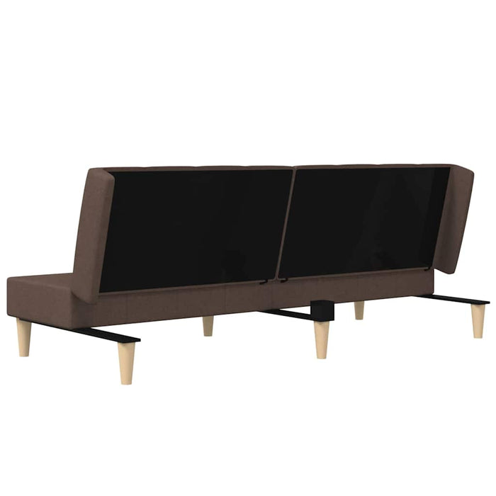 Canapea extensibilă cu 2 locuri, gri taupe, textil WALTI
