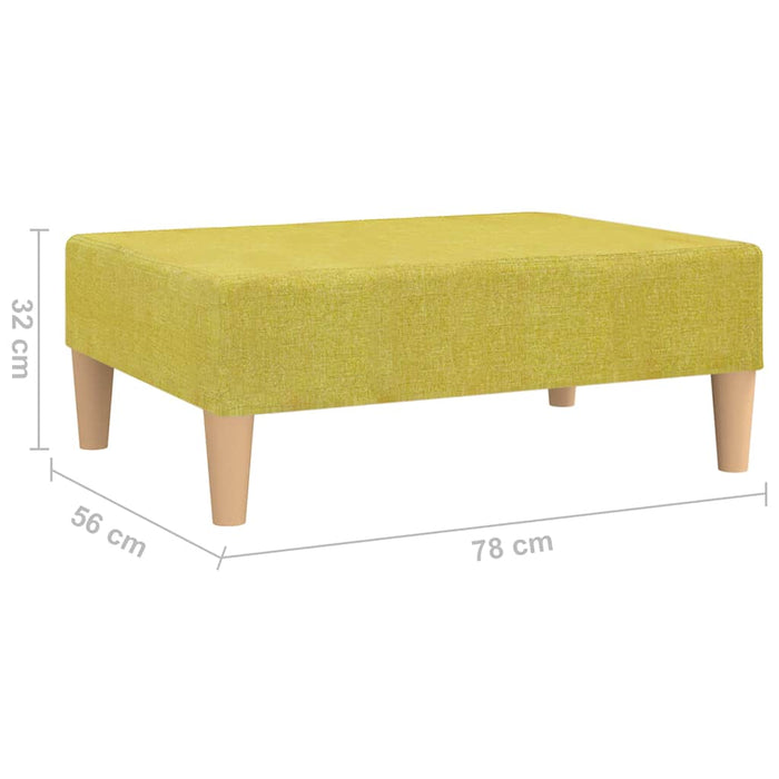Taburet, verde,78x56x32 cm, material textil WALTI
