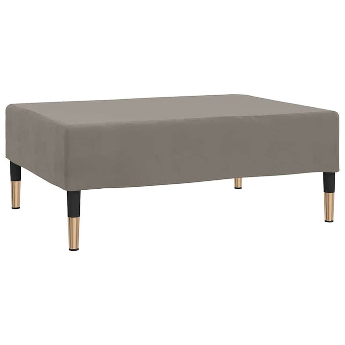 Taburet, gri deschis, 78x56x32 cm, catifea WALTI