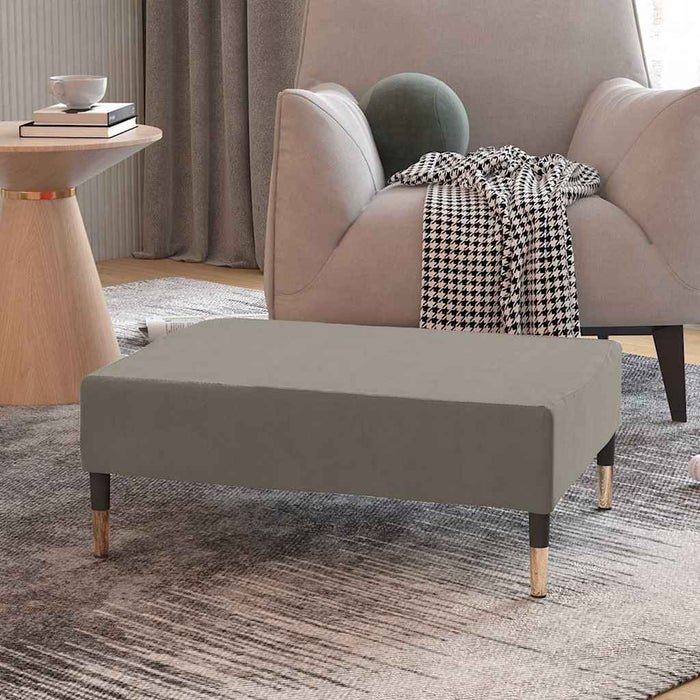 Taburet, gri deschis, 78x56x32 cm, catifea WALTI