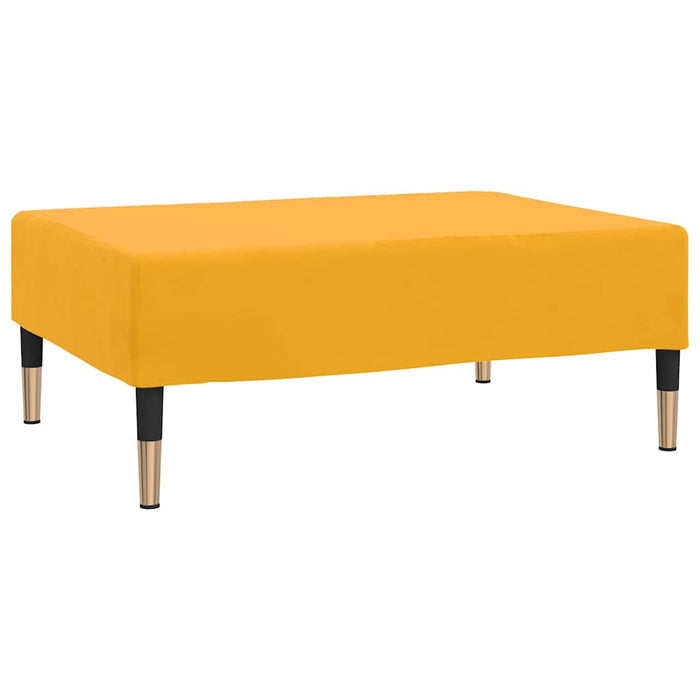 Taburet, galben, 78x56x32 cm, catifea WALTI