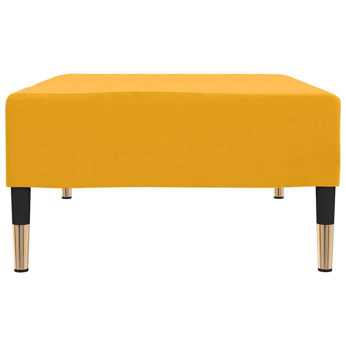 Taburet, galben, 78x56x32 cm, catifea WALTI
