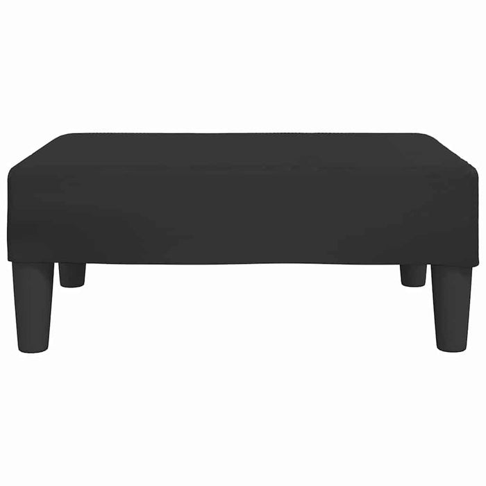 Taburet, negru, 78x56x32 cm, piele ecologică WALTI