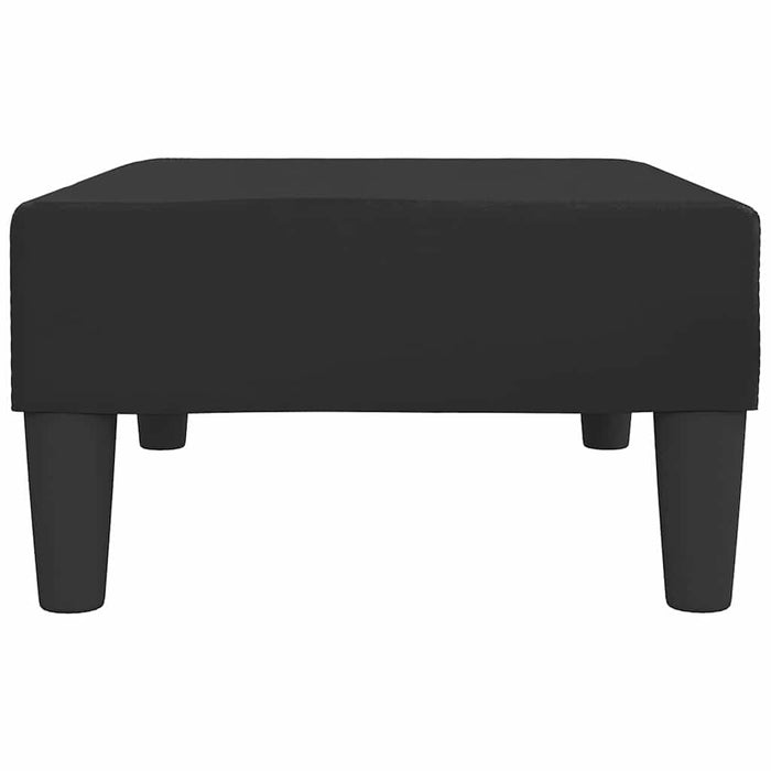 Taburet, negru, 78x56x32 cm, piele ecologică WALTI