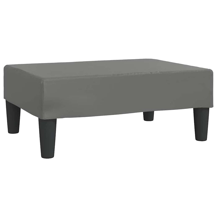 Taburet, gri, 78x56x32 cm, piele ecologică WALTI